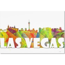 Marlene Watson 'Las Vegas Nevada Skyline Mclr-2' Canvas Art