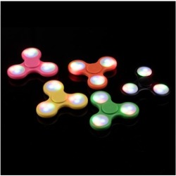 LED Light Fidget Spinner Tri-Spinner Focus Toys ABS Finger Ball Kids