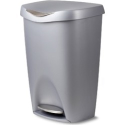Large Kitchen Trash Can with Stainless Steel Foot Pedal