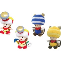 Little Buddy Super Mario Toad Plush Toys - 4 Types Available Little Buddy Super Mario Toad Plush Toys - 4 Types Available