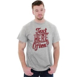 Text Here Often Pickup Line Funny Nerdy Tee T-Shirt