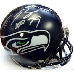 Autographed Red Bryant Seattle Seahawks Mini Helmet