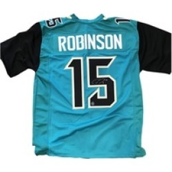 Autographed Allen Robinson Jacksonville Jaguars Custom Jersey Teal FHS