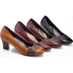 Rasolli Gina Women's Two-Tone Comfort Heels