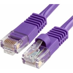 Cmple - RJ45 CAT5 CAT5E ETHERNET LAN NETWORK CABLE -50 FT Purple