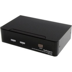 StarTech SV231DVIUA 2 Port DVI USB KVM Switch with Audio and USB 2.0 Hub