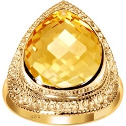 Orchid Jewelry 925 Sterling Silver 7 Carat Citrine Fashion Ring
