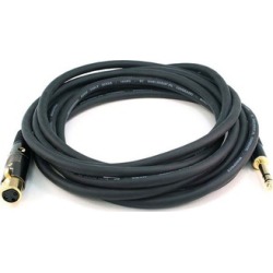 15ft Premier Series XLR Female to 1/4in TRS Male Cable, 16AWG