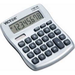 Victor 11003A 1100-3A Antimicrobial Compact Desktop Calculator