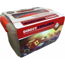 3D Magnetic Toys 66pcs Bucket - Play and Build Construction Set : image 3D Magnetic Toys 66pcs Bucket - Play and Build Construction Set