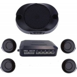 Parking 4 Sensors Car Reverse Backup Buzzer Radar System Kit Sound