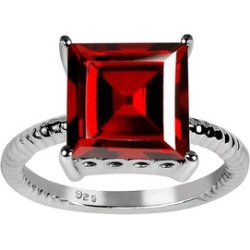Orchid Jewelry 925 Sterling Silver 5 4/5 Carat Garnet Ring