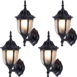 Garages Front Porch Light Wall Light Fixtures Waterproof 4-pack