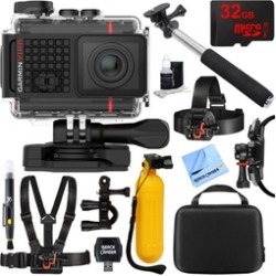 Garmin VIRB Ultra 30 HD 4K Ultra HD Waterproof Action Camera with Accessories Bundle