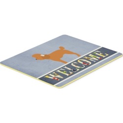 Carolines Treasures BB8316CMT Toy Poodle Welcome Kitchen or Bath Mat