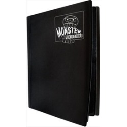 Monster Binders 4PMBK Binder 4 Pocket Monster - Matte Black
