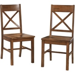 WE Furniture Set of 2 Wood Dining Kitchen Chairs WE Furniture Set of 2 Wood Dining Kitchen Chairs