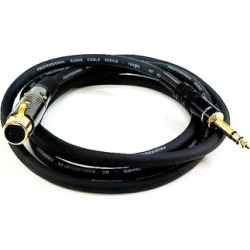 Monoprice 6ft Premier Series XLR Female to 1/4in TRS Male Cable, 16AWG