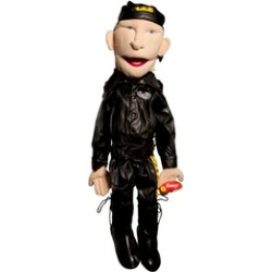 Sunny Toys GS2816 Biker - Female In Leather, Sculpted Face Puppet