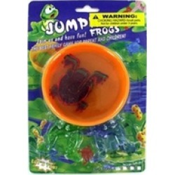 Bulk Buys KK879-24 4" Leap Frog Jumping Game with Materials Plastic - Pack of 24