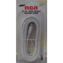 RCA VH85 12 ft. Coaxial Video Cable Gold Plated Connector
