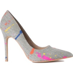Paint Splatter Fun Pointed Toe Pump