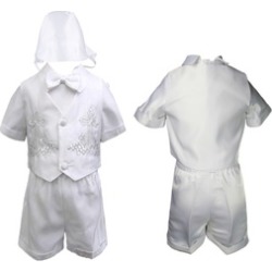 Infant Boys Christening Baptism Special Gown Short set 0-24 Months