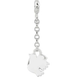 Sterling Silver Polished Bird 1/2inch Dangle Enhancer
