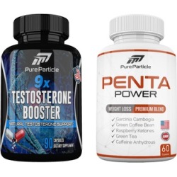 Testosterone and Weight Loss Supplement, Thermogenic & Fat Burner Set