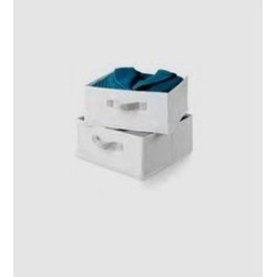Honey-Can-Do SFT-01241 Drawers For Hanging Organizer - Polyester - 2 Pack White