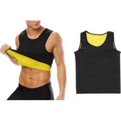 Men Neoprene Sweat Sauna Suits Vest Weight Loss Body Shaper Tank Top