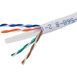 Cat6 Ethernet Bulk Cable Internet Cord Stranded UTP 24AWG 1000ft White