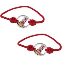 Sports Team Logo Set of 2 Stretch Bracelets Hair Ties - NCAA