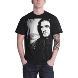 Game of Thrones T Shirt Jon Snow Sword In The Darkness Mens Black