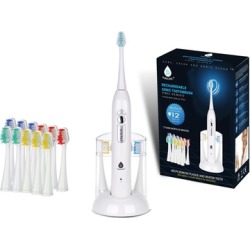 Pursonic S430 Rechargeable Electric Sonic Toothbrush with 12 Brush Heads
