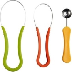 Chef N 6406516 ScoopTroop Melon Baller & Fruit Scoops Set Plastic - Multi-Colore
