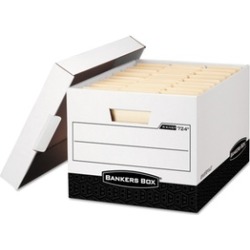 Bankers Box R-KIVE Max Storage Box, Locking Lid, 12 Pk