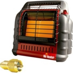 Mr. Heater Portable Big Buddy Propane Heater with Propane Tank Refill Adapter