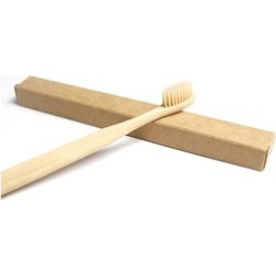 4 pcs Genkent Natural Bamboo Toothbrush Charcoal Infused Bristles