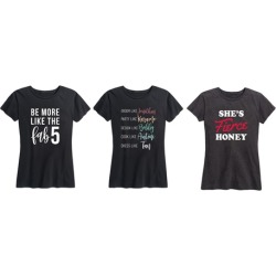Women's Humorous Fab 5 Tees. Plus Sizes Available.