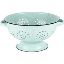Pantry: Mint Enamel 5 Quart Colander by Twine