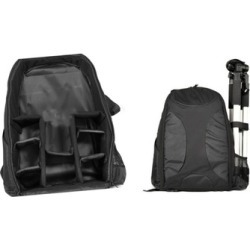 Durable and Padded Construction Black Camera Backpack