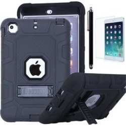 Shockproof Heavy Duty Rubber Case with Stand for Apple iPad Mini 1/2/3