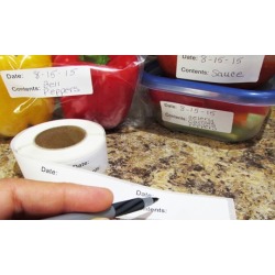 Evelots 250 Adhesive Food Storage Labels for Freezer & Refrigerator