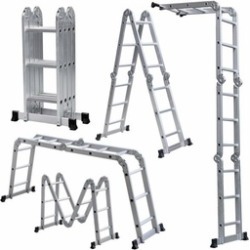 12' Lightweight Multi-Purpose Aluminum Folding Ladder