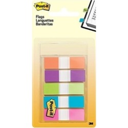 Merchandise 66528200 3M Post-it Flags Page in Portable Dispenser 5 Bright Colors