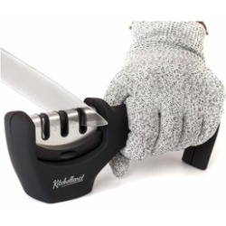 Kitchen Knife Sharpener - 3-Stage Knife Sharpening Tool Helps Repair