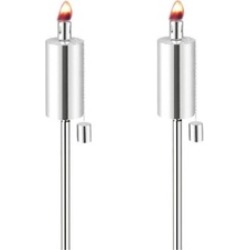 Anywhere Fireplace 90292 Two Stainless Steel Cylinder Shaped Anywhere