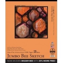 Bee Paper B827T100-1417 14 x 17 in. Jumbo Bee Sketch Pad