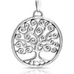 Bling Jewelry 925 Silver Celtic Swirl Circle Tree Of Life Pendant